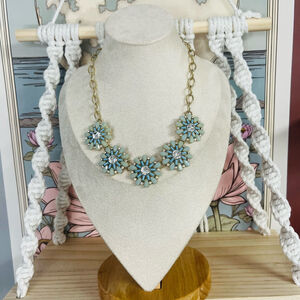 Women's Unbranded Statement Necklace Blue‎ and Gold